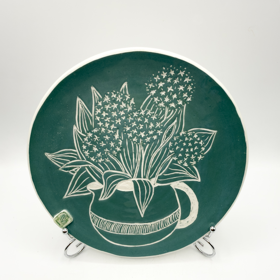 Per tutti: piatto sgraffito monocromo - immagine 4
