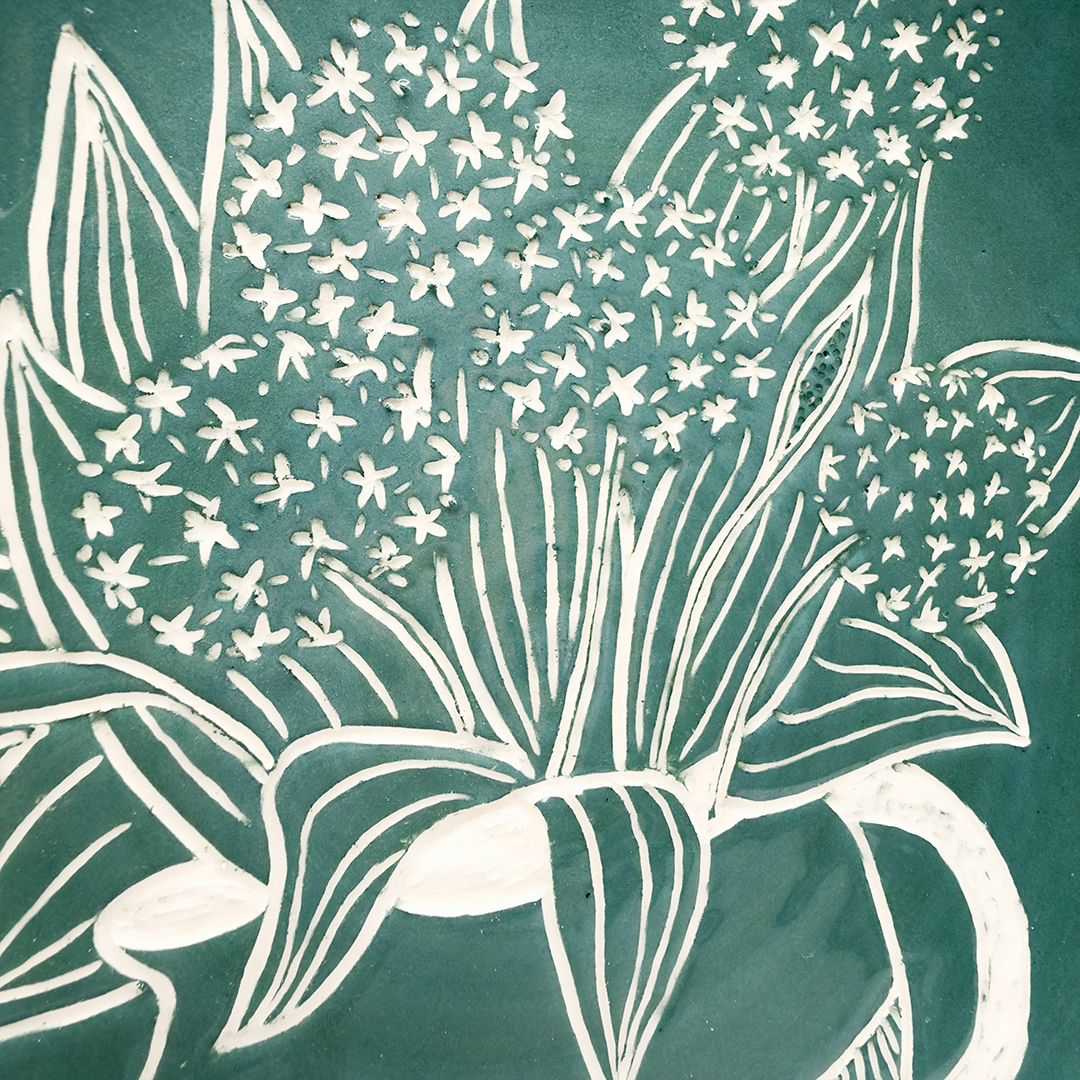 Per tutti: piatto sgraffito monocromo - immagine 5